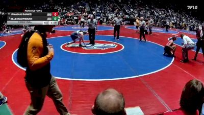 145 lbs Semifinal - Elle Kaufmann, Lovett School vs Janajah Banks, Jordan