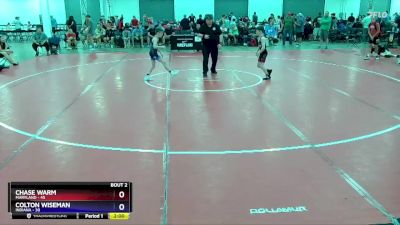 71 lbs Round 1 (8 Team) - Chase Warm, Maryland vs Colton Wiseman, Indiana