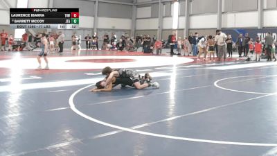 77 lbs Quarters - Laurence Ibarra, Toppenish Badboy Wrestling vs Barrett McCoy, Jimenez Trained Academy