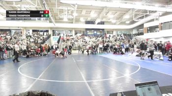 150 lbs 3rd Place Match - Tensei Thompson, Bishop Kelly vs Kaden Martineau, Juab