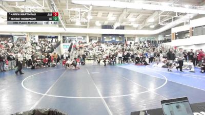 150 lbs 3rd Place Match - Tensei Thompson, Bishop Kelly vs Kaden Martineau, Juab