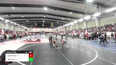 65 lbs Quarterfinal - Luis Quinones, Hammer House Mafia vs Lukas Rennert, Southwest Hammers