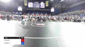 113 lbs Cons 32 #2 - Isaac Novod, Massachusetts vs Brady Baker, Michigan