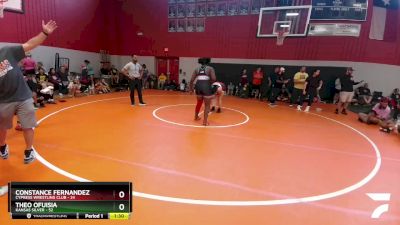 215 lbs Round 3 (8 Team) - Theo Ofuisia, Kansas Silver vs Constance Fernandez, Cypress Wrestling Club