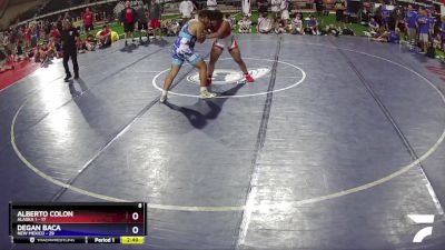 195 lbs Champ Round 1 (16 Team) - Alberto Colon, Alaska 1 vs Degan Baca, New Mexico