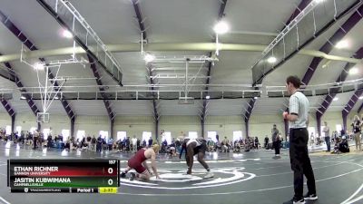 157 lbs Quarterfinal - Jasitin Kubwimana, Campbellsville vs Ethan Richner, Gannon University
