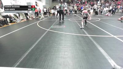 52 lbs Quarterfinal - Damion McGehee, Team Tulsa Wrestling Club vs Alex Korte, Wagoner Takedown Club