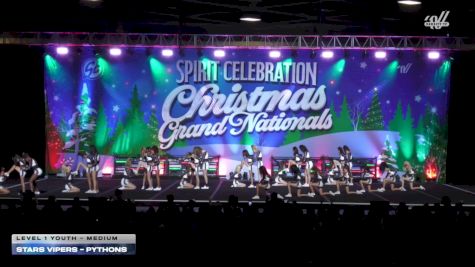 Stars Vipers - Pythons [2025 L1 Youth - Medium] 2025 Spirit Celebration Christmas Grand Nationals