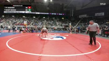 3A-150 lbs Champ. Round 1 - Ty Albaugh, Torrington vs Wyatt Dickau, Douglas
