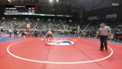 3A-150 lbs Champ. Round 1 - Ty Albaugh, Torrington vs Wyatt Dickau, Douglas