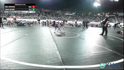 105 lbs Round Of 16 - Mia Ortega, Tulsa Blue T Panthers vs Leah Wynn, El Reno Wrestling Club