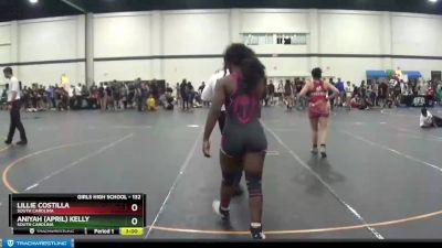 132 lbs Round 5 - Aniyah (April) Kelly, South Carolina vs Lillie Costilla, South Carolina