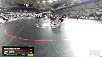 1A 182 lbs Cons. Round 2 - Jasper Armstrong, King`s Way Christian vs Derik Gomis, Omak