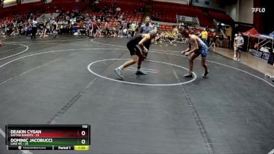 110 lbs Round 1 (6 Team) - Dominic Jacobucci, Lake WC vs Deakin Cygan, Dayton Bandits