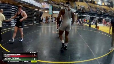 285 lbs Cons. Round 4 - De`Leon Freeman, Newman vs Jaxson Thomas, Fort Hays State Unattached