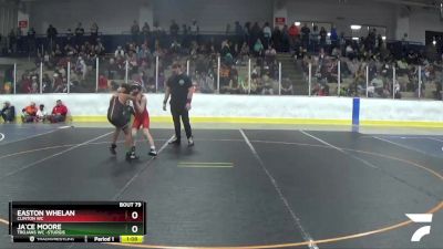 90 lbs Cons. Round 4 - Ja`ce Moore, Trojans WC -Sturgis vs Easton Whelan, Clinton WC