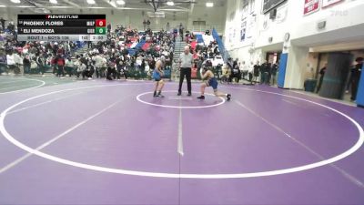 Boys 106 lbs Champ. Round 1 - Eli Mendoza, Gilroy Boys vs Phoenix Flores, Milpitas Boys