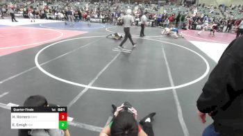 52 lbs Quarterfinal - Hunter Romero, Greenwave Youth WC vs Emett Emigh, Top Fuelers WC