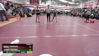 95 lbs Round 3 - Rocky Thompson, Open Mats vs Landry Paschall, Pleasant Hill Youth Wrestling