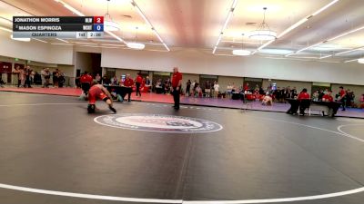 86 lbs Quarters - Jonathon Morris, Northern Legends Wrestling vs Mason Espinoza, West Coast Regional Training Center