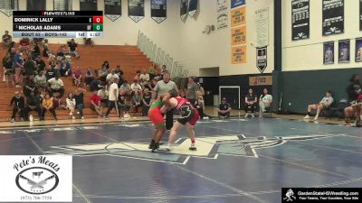 Boys-142 lbs Round 2 - Nicholas Adams, Clarke`s Dream Team vs Dominick Lally, Nick`s Knights
