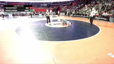 1A 138 lbs Semifinal - Taylor Finley, Tolono (Unity) vs Pedro Rangel, Fithian (Oakwood)