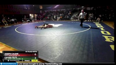 184 lbs Finals (2 Team) - Joseph Calene, North Idaho College vs Cayden Felts, Carl Albert State College