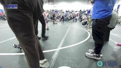 52 lbs Consi Of 4 - Dustie King, Clinton Youth Wrestling vs Carston Fry, Blue Devil Wrestling