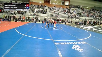 U20 Women - 57 lbs Quarters - Kaidance Gerg, ID vs Cecilia Williams, MI