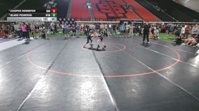 84-88 lbs Semis - Cooper Hennefer, Idaho vs Blade Pehrson, Utah