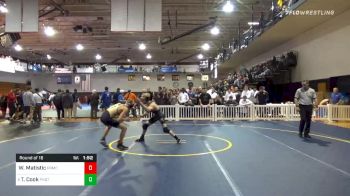 120 lbs Prelims - Will Matistic, Paramus Catholic vs Timothy Cook, Ponagansett