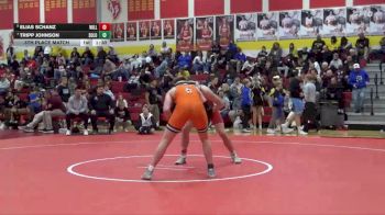 190 lbs 5th Place Match - Tripp Johnson, Solon vs Elias Schanz, Williamsburg