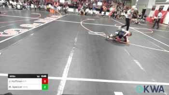 60 lbs 3rd Place - Jaxon Huffman, Tulsa Blue T Panthers vs Maddix Spencer, Keystone Kids