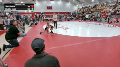 44-46 lbs Round 1 - Colson Cass, Platte Valley Jr. Wrestling vs Liam Garcia, Wiggins Youth Wrestling