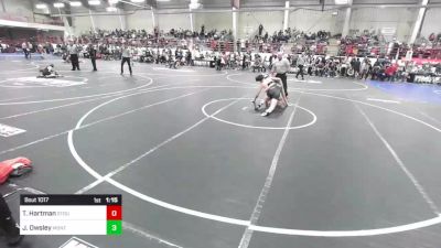 130 lbs Round Of 16 - Tristan Hartman, Stout Wr Acd vs Jaxon Owsley, Monte Vista Takedown Club