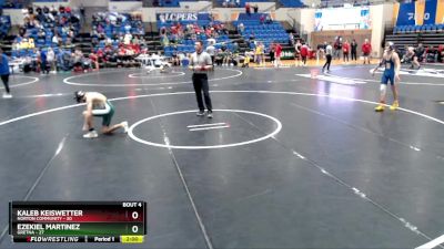 106 lbs Round 1 - Kaleb Keiswetter, Norton Community vs Ezekiel Martinez, Gretna