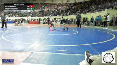 100 lbs Consi Of 32 #2 - Kolden Pratt, Lincoln Christian vs Brock Breeden, Saint's Wrestling Club