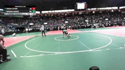 120 lbs Champ. Round 2 - Bridon Angus, Unattached vs Jonah Litter, GIR3