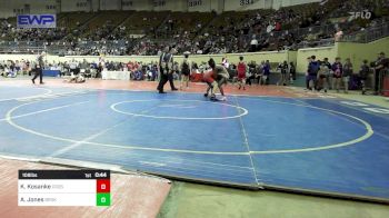 108 lbs Consi Of 16 #1 - Konrad Kosanke, Crossings Christian School vs Amashjae Jones, Broken Arrow Junior High