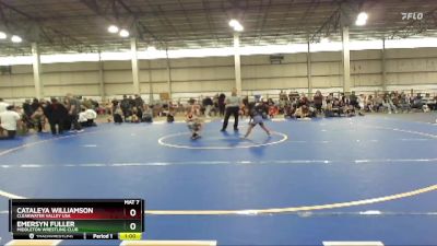 55-58 lbs Round 2 - Cataleya Williamson, Clearwater Valley USA vs Emersyn Fuller, Middleton Wrestling Club