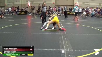 118 lbs Round 2 (4 Team) - Gracey Barry, Untouchables vs Mary Prescott, Beast Mode WA Green