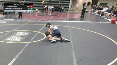 107 lbs Quarterfinals (8 Team) - Grayson Schroeder, Zumbrota-Mazeppa, MN vs Ty Goodnature, Apple Valley, MN