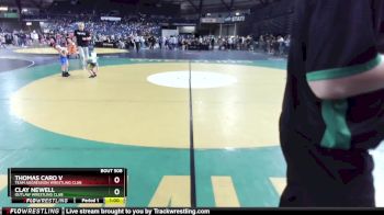 41-45 lbs Cons. Semi - Thomas Caro V, Team Aggression Wrestling Club vs Clay Newell, Outlaw Wrestling Club