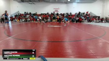 120 lbs 13th Place Match - Aaden Chacon, Greeley West vs Matthias Romero, Skyview