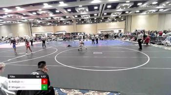 70 lbs Final - Santino Andujo, Valiant College Prep vs Parker Wingen, Legends Of Gold SD