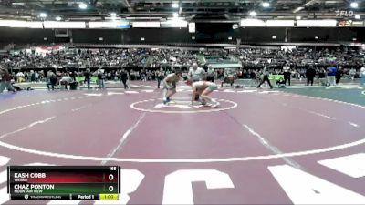 165 lbs Cons. Round 7 - Chaz Ponton, Mountain View vs Kash Cobb, Weiser