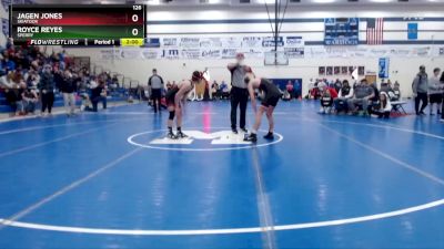 126 lbs Quarterfinal - Jagen Jones, SKIATOOK vs Royce Reyes, Sperry