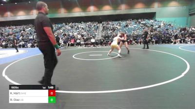 190 lbs Quarterfinal - Kira Hart, Grantsville vs Rosalynn Diaz, Liberty