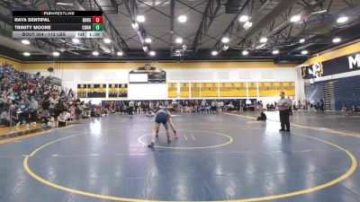 112 lbs Semifinal - Raya Sentipal, Burgettstown vs Trinity Moore, Connellsville