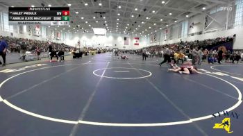 126 lbs Quarterfinal - Haley Proulx, BH-BL Youth Wrestling vs Amelia (Leo) Macaulay, Divas Of Destruction Wrestling Club